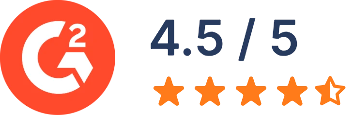 G2 rating: 4.5 out of 5 stars