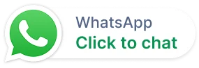 WhatsApp Click to Chat button with green logo and blue-green text, enabling instant messaging with contacts or businesses.