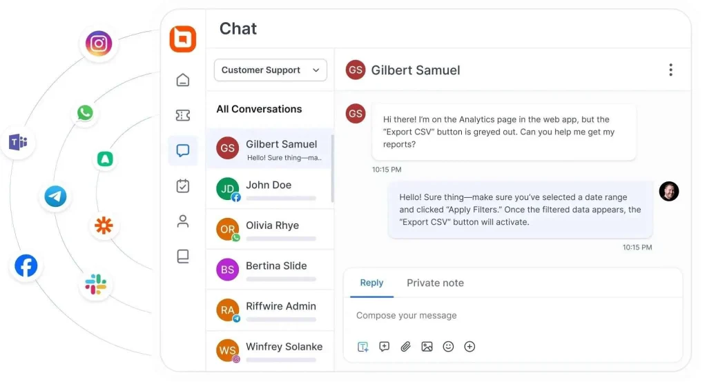 AI-powered agents streamline customer conversations across multiple messaging platforms in one dashboard